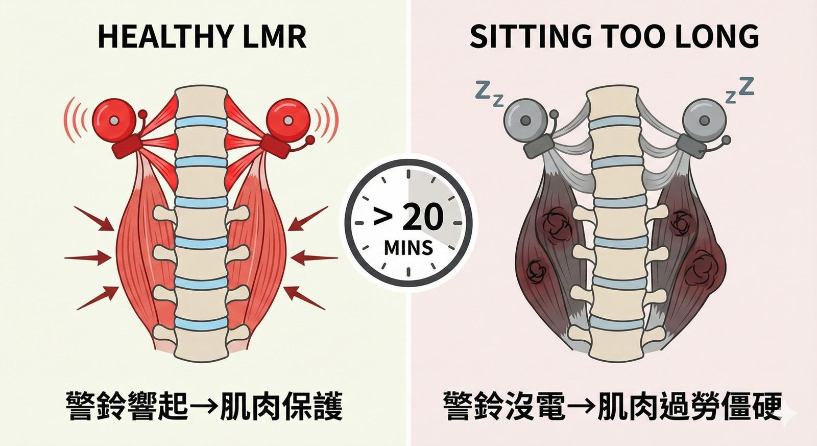 為什麼「坐著不動」也會腰受傷？揭開韌帶的秘密：LMR 反射