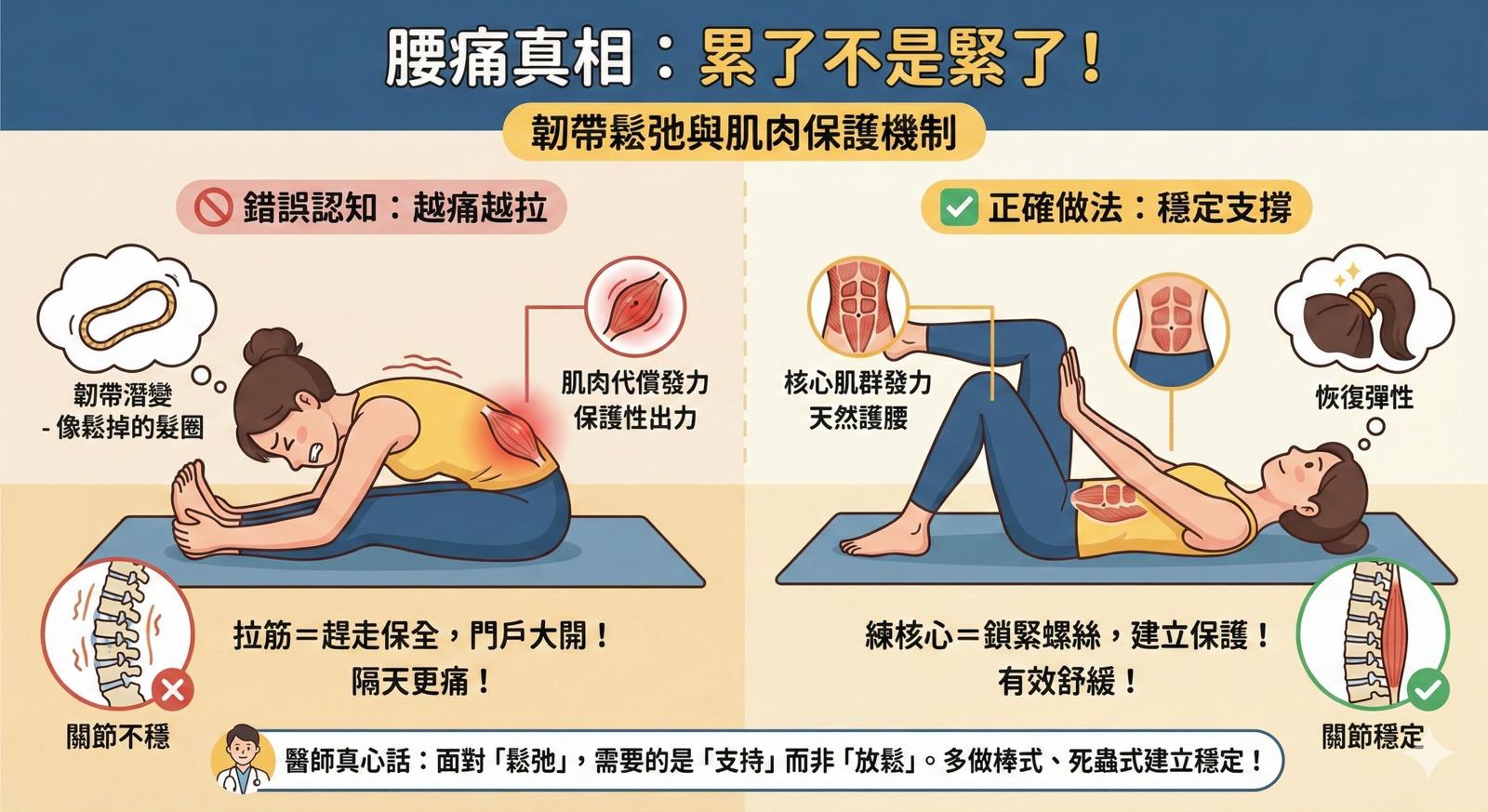越痛越拉？其實你的腰可能只是「累了」而不是「緊了」