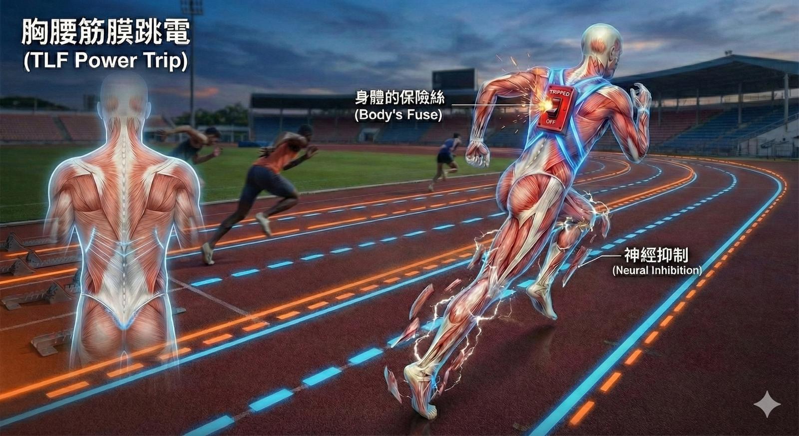 跑到一半突然「軟腳」？不是沒力，是你的筋膜總開關「跳電」了！